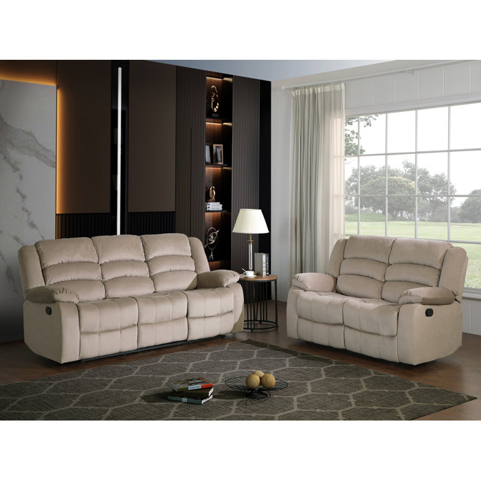 Red Barrel Studio® Reclining 2 Piece Living Room Set & Reviews | Wayfair